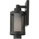 Nottingham 1 Light 12 inch Textured Black Outdoor Wall Lantern