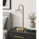 Elysian 22 inch 8 watt Natural Aged Brass Table Lamp Portable Light