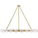 Coco 24 Light 59.75 inch Lacquered Brass Chandelier Ceiling Light