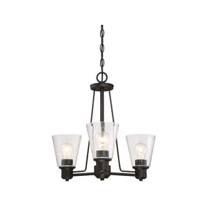 Printers Row 3 Light 20 inch Oil Rubbed Bronze Chandelier Ceiling Light