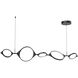 Serif 55.63 inch Black Linear Pendant Ceiling Light