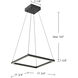 Piazza LED 17.75 inch Black Pendant Ceiling Light