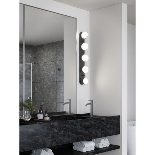 Novel LED 37 inch Black Bath Vanity Wall Light