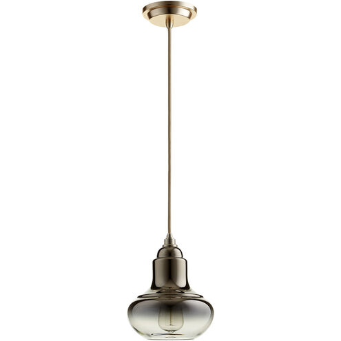 Camille 1 Light 7 inch Satin Gold Pendant Ceiling Light