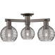 Athens Deco Swirl 3 Light 23.25 inch Oil Rubbed Bronze Semi-Flush Mount Ceiling Light