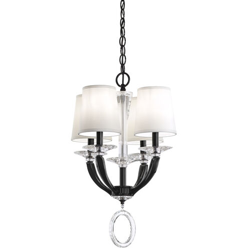 Emilea 4 Light 16.5 inch Jet Black Mini Pendant Ceiling Light in Jet Black Cast