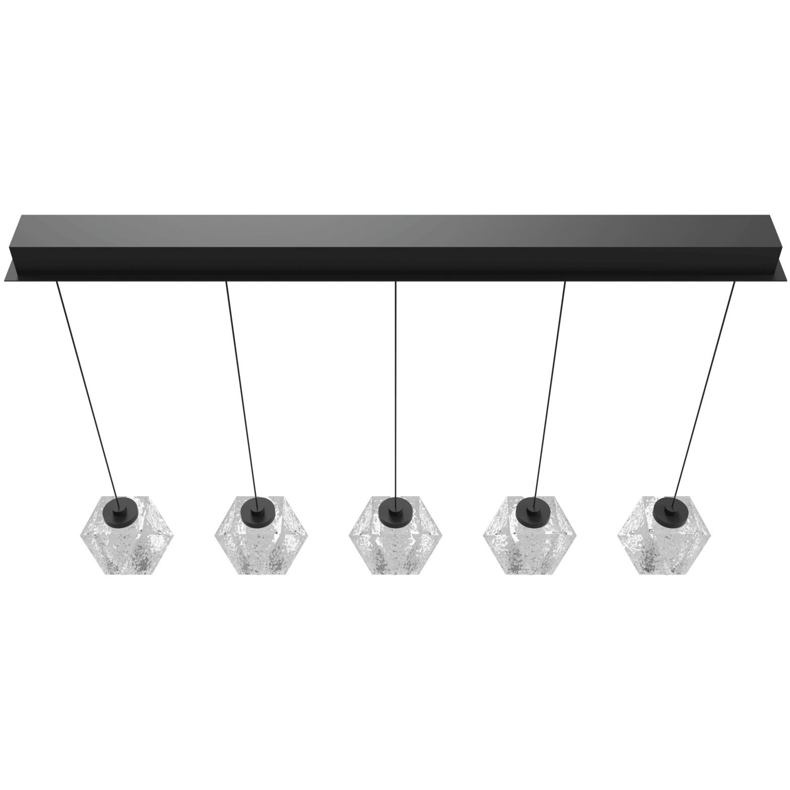 Beluga LED 6 inch Black Multi Port Pendant Ceiling Light