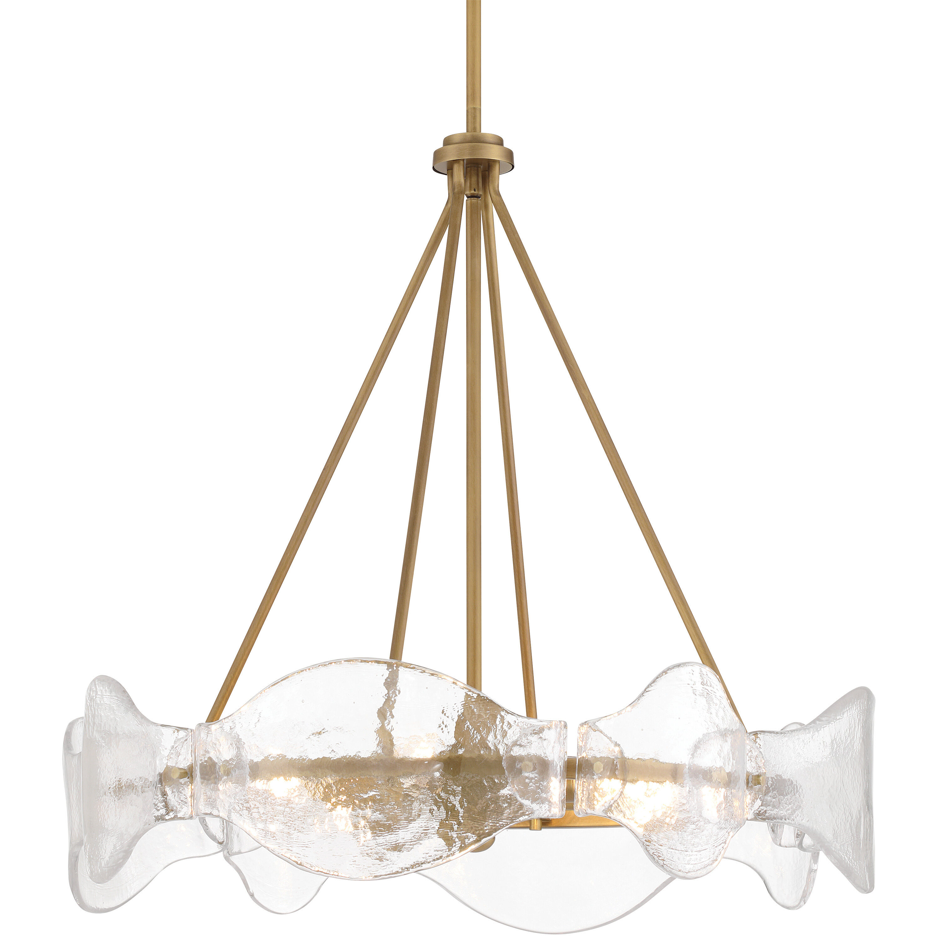 Elora 6 Light 24 inch Legacy Brass Pendant Ceiling Light
