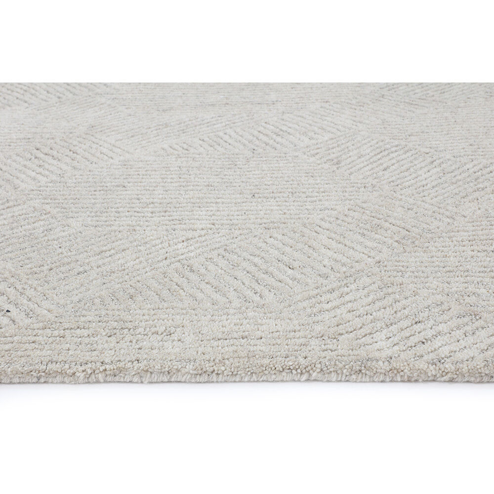 Calais 108 X 72 inch Oatmeal / Grey Indoor Hand-Tufted Rug, Hand-Tufted