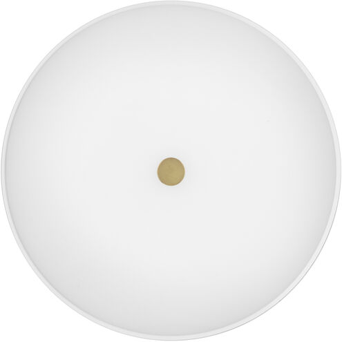 Tess 2 Light 14 inch Lacquered Brass Flush Mount Ceiling Light