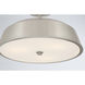 Trellwyn 3 Light 15 inch Brushed Nickel Semi-Flush Mount Ceiling Light