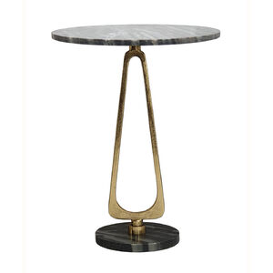 Cintra 16 inch Black and Gold Side Table