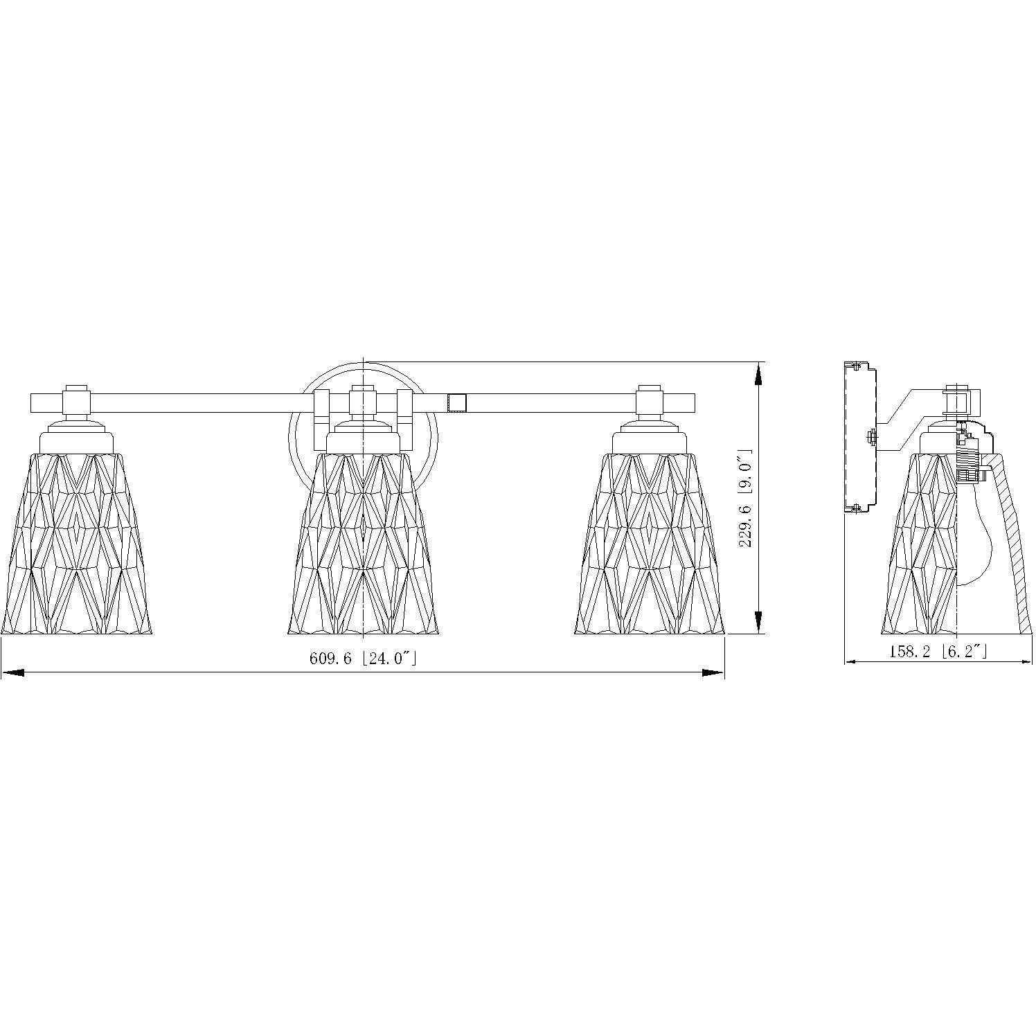 Andree Vanity Wall Light in Brushed Nickel