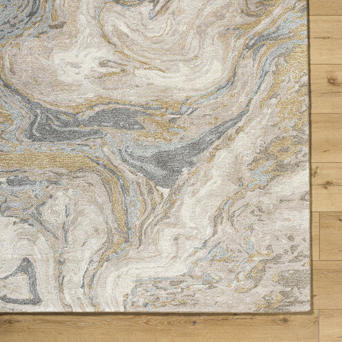 Kavita 168 X 120 inch Khaki / Prairie Dust / Ash / Nickel Handmade Rug in 10 x 14