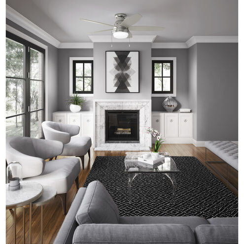 Lilliana 52 inch Brushed Nickel with Matte Nickel Blades Ceiling Fan