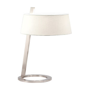 Lina 23.5 inch 60 watt Satin Nickel Table Lamp Portable Light