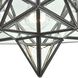 Star 1 Light 9 inch Oil Rubbed Bronze with Clear Mini Pendant Ceiling Light