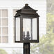 Sutter Creek 3 Light 21 inch Oiled Bronze Outdoor Post Lantern