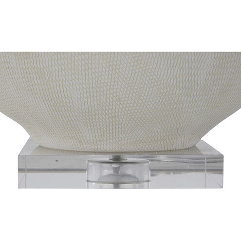 Wheeler 25 inch Natural White Ceramic / Matte Antique Brass Table Lamp Portable Light