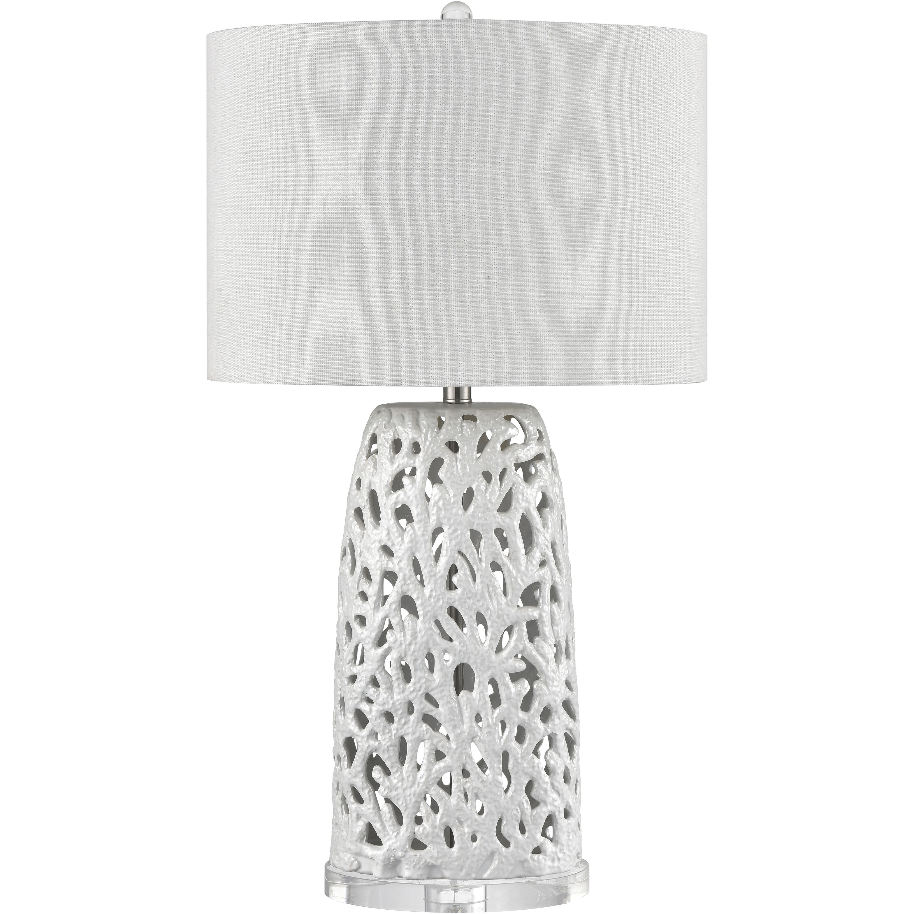 Bowen 31.5 inch 150 watt White Table Lamp Portable Light