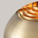 Half Dome 92 inch 14 watt Weathered Brass and Black Arc Floor Lamp Portable Light in Weathered Brass Steel