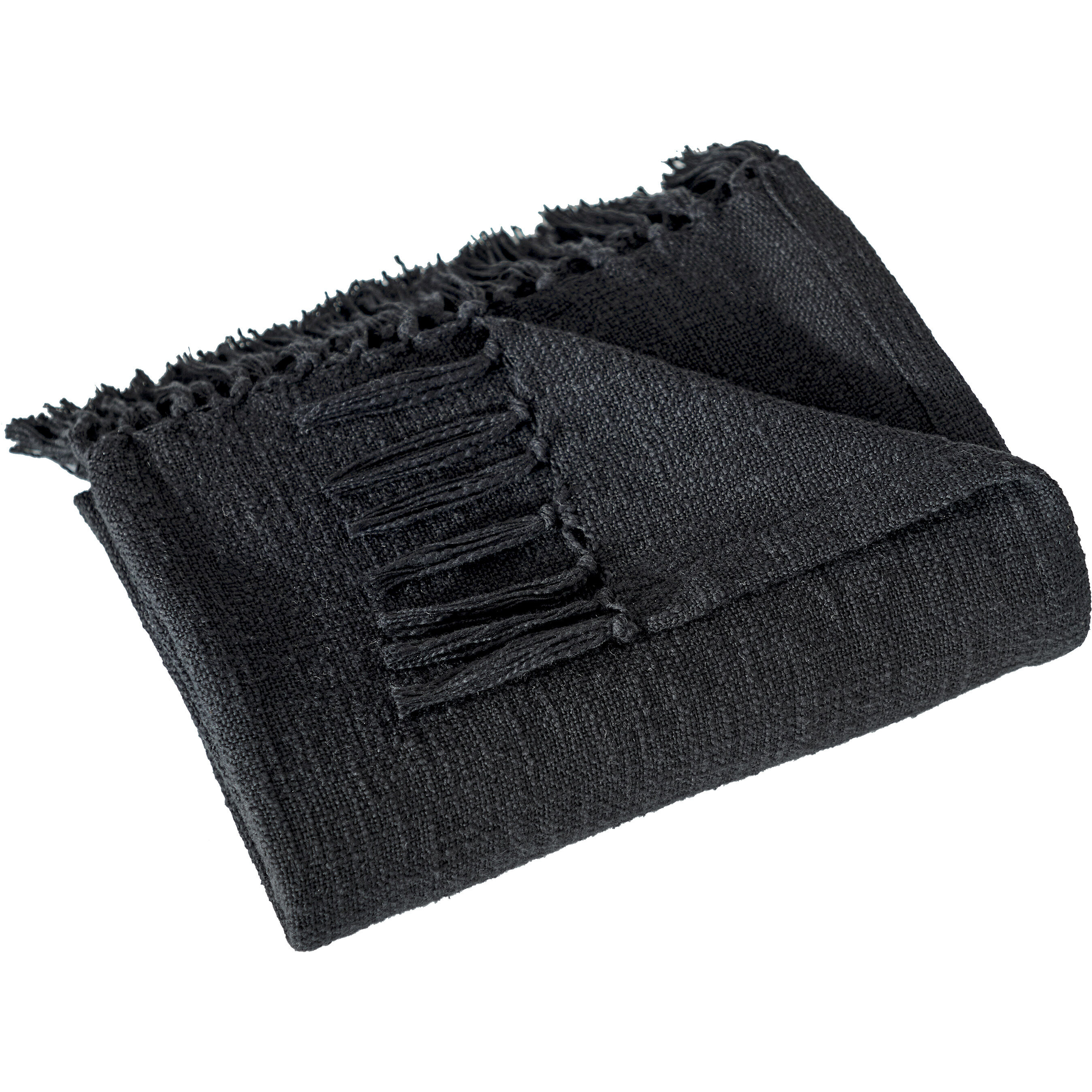 Carnelia 50 inch Black Throw