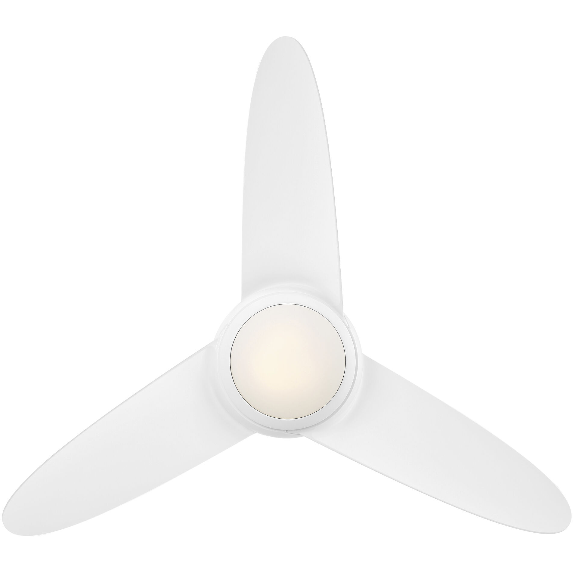 Loft 38 inch Matte White Downrod Ceiling Fans, Smart Fan