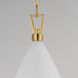 Giza 1 Light 16 inch Satin Brass Single Pendant Ceiling Light