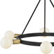 Orla LED 24 inch Black Chandelier Ceiling Light