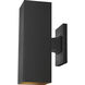 Pohl 2 Light 14.25 inch Black Outdoor Wall Lantern