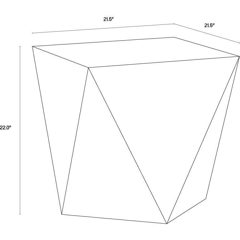 Timmons 22 X 21.5 inch Walnut End Table