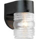 Outdoor Wall 1 Light 6 inch Black Outdoor Wall Lantern, Large