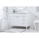 Bennett 48 X 21 X 35 inch White Vanity Sink Set