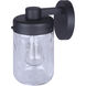 Juno 1 Light 10.25 inch Black Outdoor Wall Lantern