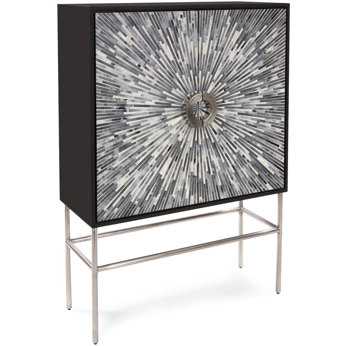 Aurora Nickel Bar Cabinet