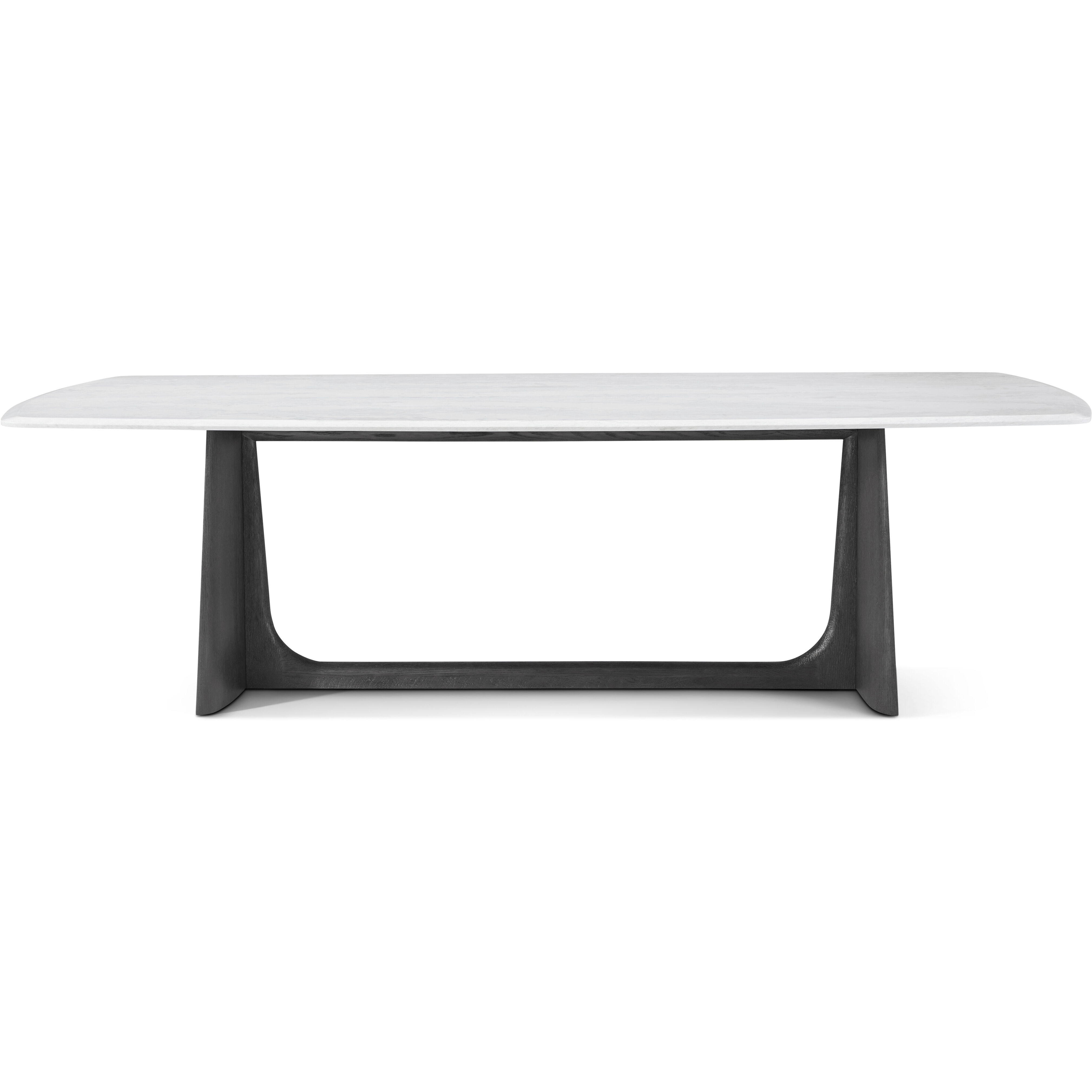 Repose 102.25 X 51.25 inch Charcoal Oak Dining Table, Wooden