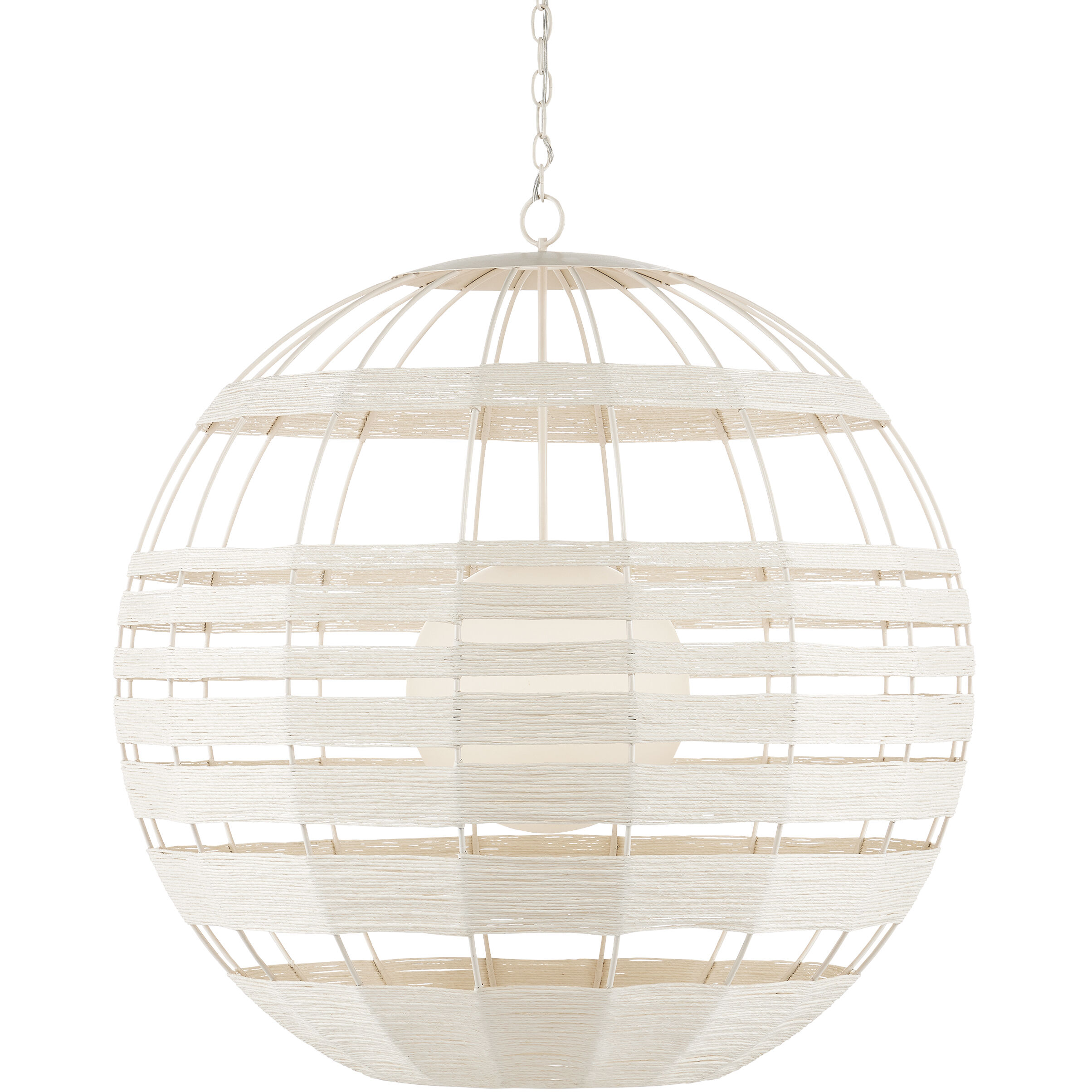 Lapsley 1 Light 34 inch Vanilla White Orb Chandelier Ceiling Light
