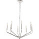 Enzo 8 Light 25 inch Chrome Pendant Ceiling Light