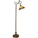 Evelyn 60 inch 75.00 watt Antique Golden Bronze Floor Lamp Portable Light