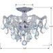 Maria Theresa 3 Light 13.5 inch Polished Chrome Semi Flush Ceiling Light in Clear Spectra
