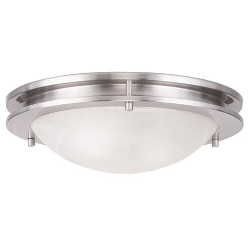 Ariel 2 Light 13 inch Brushed Nickel Flush Mount Ceiling Light