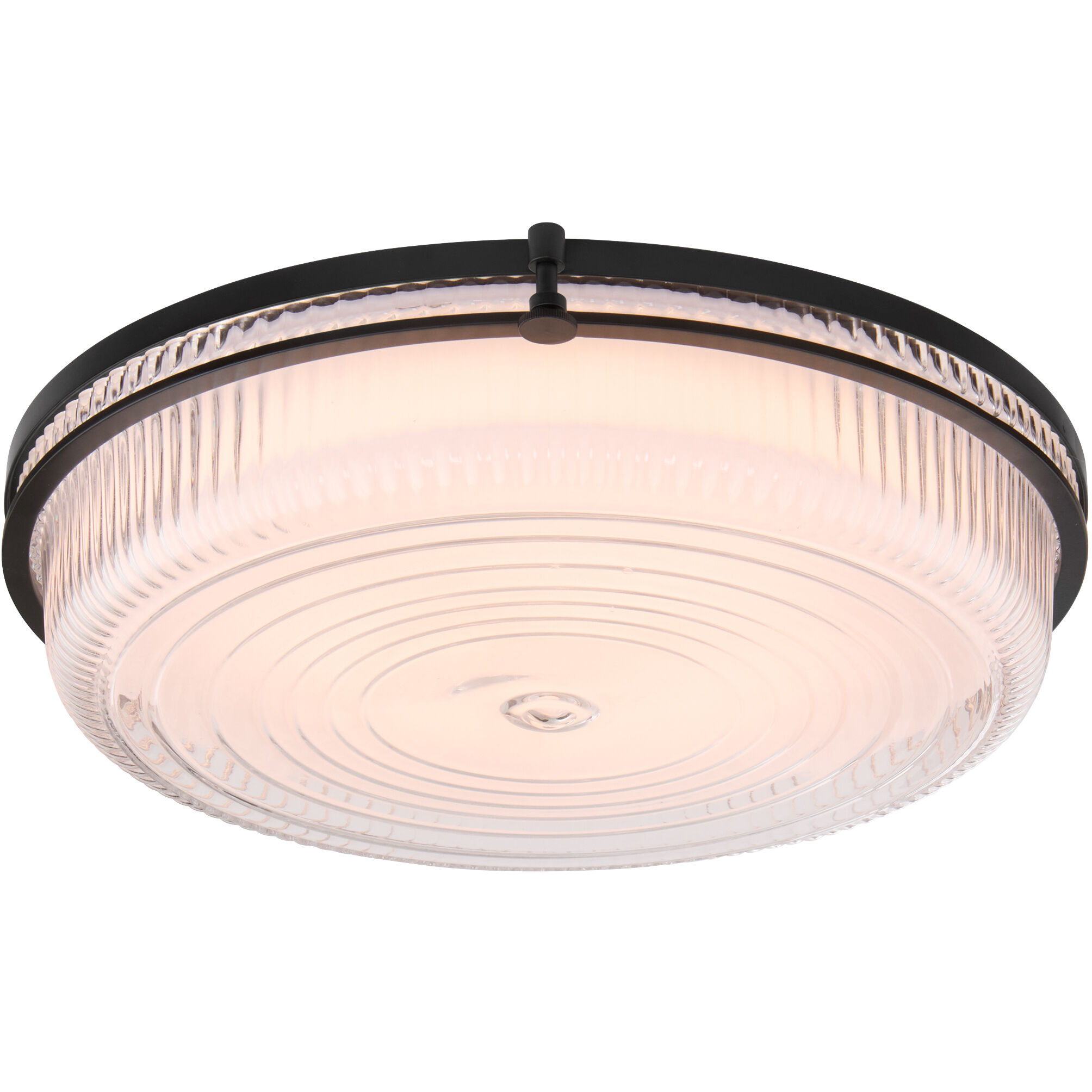 Emory 1 Light 18 inch Matte Black Flush Mount Ceiling Light