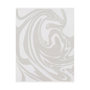 Skyros 60 X 50 inch Light Gray/Metallic - Silver/White Throws, Rectangle