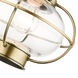 Newburyport 1 Light 9 inch Antique Brass Outdoor Pendant Lantern