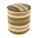 Bindi Olive/Cream Pouf