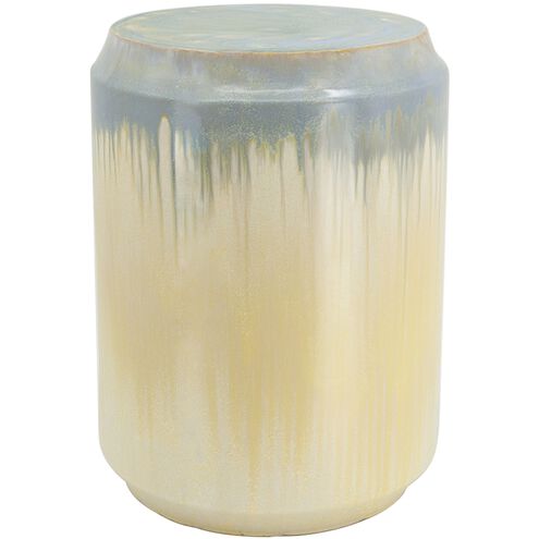 Florence 18 inch Blue/Cream Garden Stool
