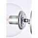 Mimi 1 Light 6 inch Chrome Bath Sconce Wall Light, can be Ceiling Mounted