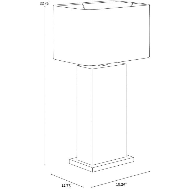 Rovira 33.25 inch 100.00 watt Cream Table Lamp Portable Light