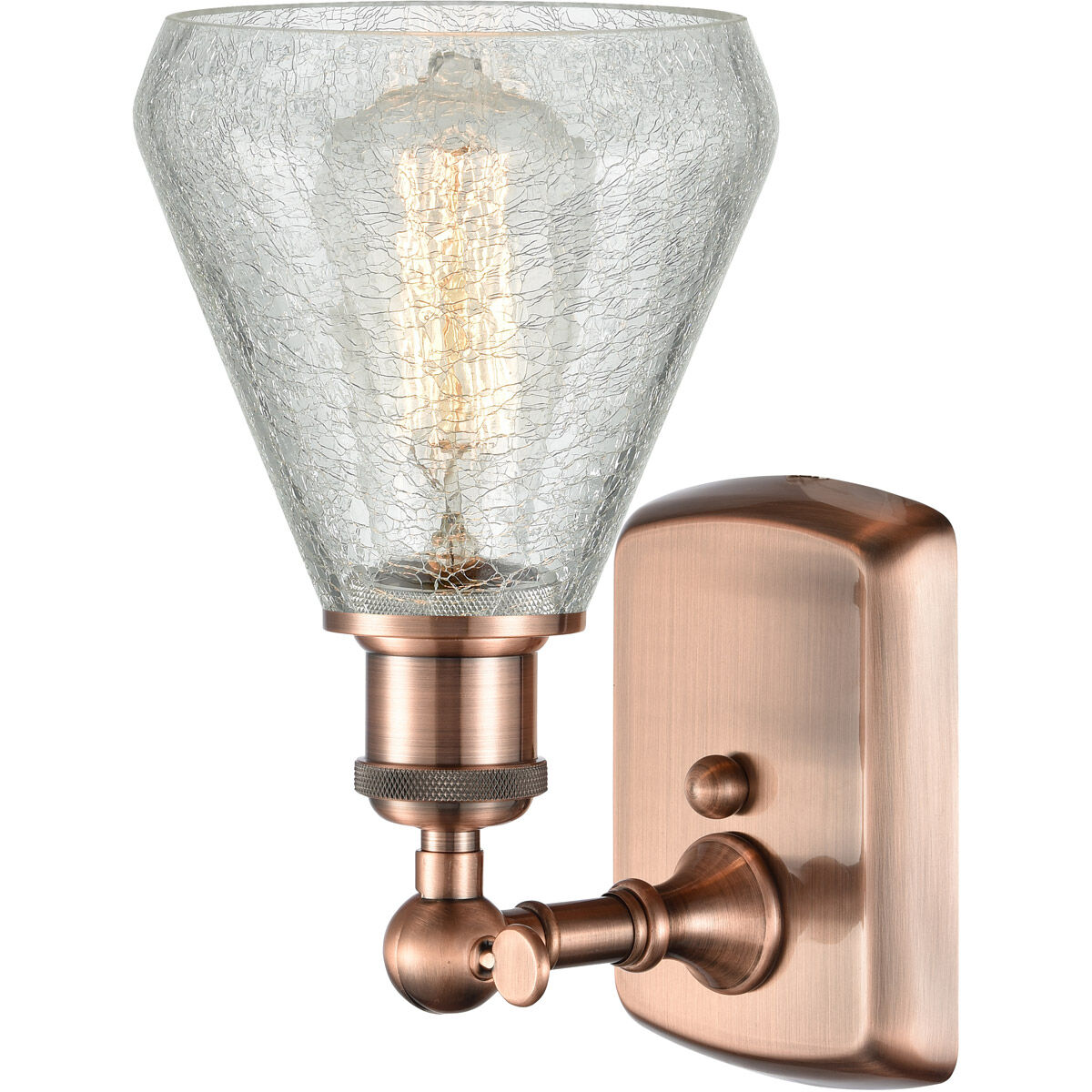 Ballston Conesus LED 6 inch Antique Copper Sconce Wall Light, Ballston
