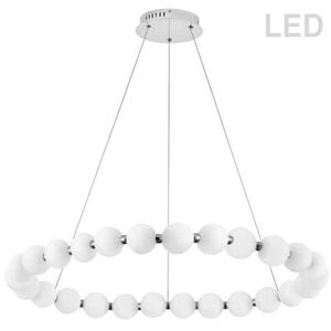 Shelby LED 48 inch Polished Chrome Chandelier Ceiling Light